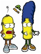 Mal  ganz anders: Homer & Marge! NICHT ANIMIERT!